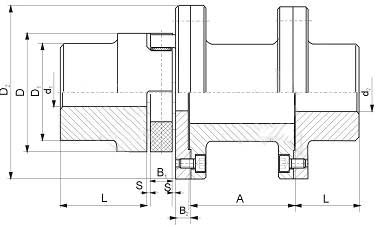 LXT接中間套型星形彈性聯(lián)軸器 LXT接中間套型星形彈性聯(lián)軸器